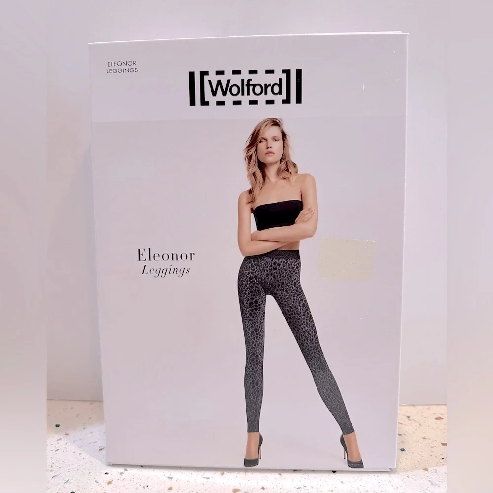 WOLFORD Eleonor Leggings Shimmer Animal Print European Designer Quality Brand - Picture 2 of 15